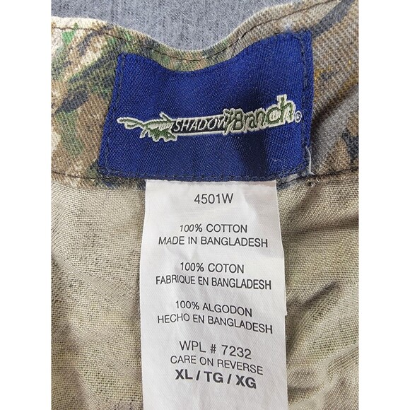 Mossy Oak Pants Mens XL Camo Shadow Branch Hunting Cotton Elastic Waist Drawcord - Picture 11 of 14